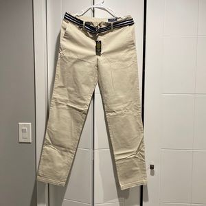 Polo Ralph Lauren Big Boys Belted Slim-Fit Stretch Twill Chino Pants